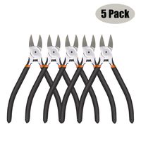 BOENFU Wire Cutter - Precision Side Cutter 6 Inch Cutting Pliers - 5 Pack