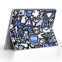 igsticker Ultra Thin Premium Protective Back Stickers Skins Universal Tablet Decal Cover for Microsoft Surface Go (2018) 010815 Road　Identification　Green