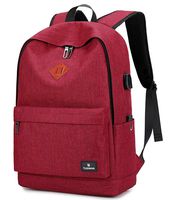 School College Backpack Bookbag 15.6 inch Laptop Travel Bag with USB Charging Port