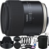 Tamron SP 45mm f/1.8 Di VC USD Lens for Canon EF 24PC Bundle. Includes Manufacturer Accessories + 3PC Filter Kit (UV-CPL-FLD) + More - International Version (No Warranty)