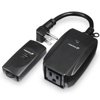 Fosmon C-10683 Wireless Remote Control Outdoor Electrical Outlet Switch Weatherproof Heavy Duty 3-Prong Plug-in ETL Listed (Battery Included), 1 PACK