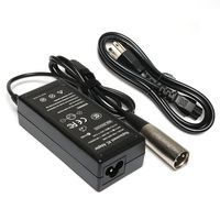 BatteryMon Scooter Battery Charger Adapter for eZip 4.0 4.5 400 450 500 650 750 900 E400 E450 Electric Bike Motor with Power Supply Cord - 24V 0.6A 36W