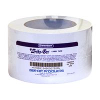 Bel-Art Write-On White Label Tape; 60yd Length, ³/₄ in. Width, 3 in. Core (Pack of 4) (F13490-0075)
