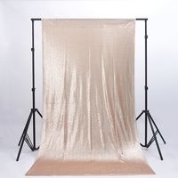 Zdada Champagne Champagne Backdrop Curtain,4.5ftx7ft Not Through Sequin Fabric Backdrop,Photo Booth Curtain for Christmas Party