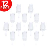 Tytroy Set of 12 Clear Acrylic Plastic Kitchen Candy Dessert Buffet Food Candy Popcorn Sugar Scoops