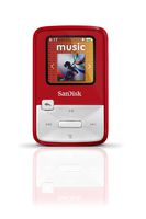 SanDisk Sansa Clip Zip 4GB MP3 Player, Red With Full-Color Display, MicroSDHC Card Slot and Stopwatch- SDMX22-004G-A57R (Discontinued by Manufacturer)
