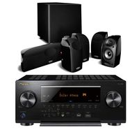 Pioneer Elite VSX-LX503 9.2 Channel 4k UltraHD Network Audio & Video Receiver Home Theater Bundle with Polk Audio TL1600 5.1 Speaker System with Powered Subwoofer - Black