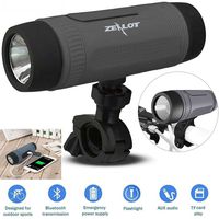 Bluetooth Speaker with Flashlight Wireless Stereo Outdoor Emergency Torchlight 4000mAh Power Bank Support Handsfree Call TF Card FM Radio for Cycling Riding Climbing Camping for Samsung iPhone LG HTC