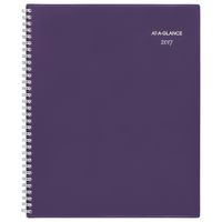 AT-A-GLANCE Weekly / Monthly Planner / Appointment Book 2017, 8-1/2 x 11", Abby, Purple (184-905)