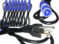 Rasha Products Edison to Powercon Cable Pack Of 8 4 Ft