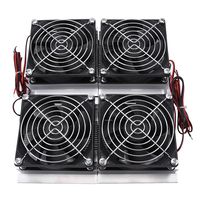 240W 4-chip Semiconductor Refrigeration Thermoelectric Cooler Peltier Cooling Plate with 4 Fans