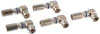 Tripp lite 92-691 Ideal Rg6 & Rg6 Insite Rtq Plenum 90-Degree F Connector, 5 Pack