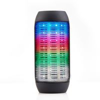 Bluetooth Portable Speaker by JCT Alliance | FM Radio, AUX input + LED changing Lights at the tune of music, Excellent Sound, & answer calls Hands Free - Perfect GIFT for all ages (BLACK)