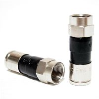 20 Pieces RG6 BELDEN PPC EX6XLPLUS Signal Tight Compression Drop Connectors Nickel-Plated Brass Construction 21mm Stroke Length