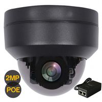 Nesuniq 2.5-inch Mini Dome Outdoor 2MP PTZ Auto-Focus, HD 1080p Outdoor POE PTZ Security IP Dome Camera with 2.8-12mm 4X Zoom Pan Tilt 4X Motorized Lens, IR 98FT IR Night Vision with POE Injector