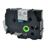 NineLeaf 1PK White on Clear 24mm 0.94'' Laminated Label Tape Compatible for Brother TZ-155 TZ155 TZe-155 TZe155 Cassette Cartridge for P-Touch PT-P700 PT-P750W PT-D600 PT-520 PT-530 Label Maker