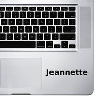 (2X) StickAny Palm Series Jeannette Sticker for MacBook Pro, Chromebook, and Laptops (Black)