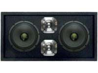 Bass Rockers Loaded 1200 Watts Speaker Pod Box: Two 8" 300W Midrange Speakers and Two 1.5" 300W Bullet Tweeters (1200W Total Power Handling) - BRCH8+(2) BRM8LP+(2) BRCP-24