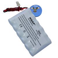 HQRP Battery for First Alert ReadyGuard-R, ReadyGuard-R-2, ReadyGuard-RI, ReadyGuard-RISIA Security System + HQRP Coaster