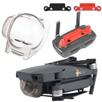 Aterox DJI Mavic Pro Accessories Gimbal Cover Lock & Transport Clip Combo Remote Controller Joystick Stick protector Lens Camera Guard Bundle