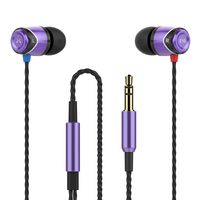 SoundMAGIC E10 Earphones HiFi Stereo Wired Noise Isolating in-Ear Earbuds Powerful Bass Sport Headphones (Purple)