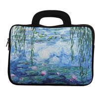 E - Living 7-8.4 Inch / 8.9-9 Inch / 10.1 Inch / 11.6-12.5 Inch / 13-13.3 Inch / 14-14.1 Inch / 15-15.6 Inch Neoprene Sleeve/Case / Bag/Cover with Handle (Water Lilies, 13-13.3 Inch)