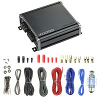 New Enrock Audio Package: Kicker 43CXA3001 600 Watt MONO Class D Power Car Audio Amplifier, Bundle Combo With Enrock Audio 18 AWG Gauge 50 Feet Speaker Wire Cable