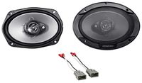 Rear 6x9 Kenwood Factory Speaker Replacement Kit for 2003-2007 Honda Accord