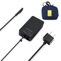 Surface Book Charger Surface Pro 4 Charger,65W 15V 4A Power Supply for Microsoft Surface Book Surface Pro 3 Pro 4 Surface Go Surface Laptop & Surface Pro with 6Ft Power Cord Including a Carrying Pouch