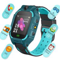 Smart Watch for Kids with Games - Smartwatch for Boys Girls Touch Screen Call SOS Camera 6 Games Alarm Clock Music Player Record for Children Boys Girls Watch Phone Birthday Gifts (dard Green)