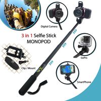 Xtech Premium 3 in 1 Handheld MONOPOD Pole for GoPro Hero Cameras, Smartphones and Digital Cameras