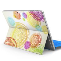 igsticker Ultra Thin Premium Protective Back Stickers Skins Universal Tablet Decal Cover for Microsoft Surface Pro 4/ Pro 2017/ Pro 6(2018 Released) 002068 Colorful　Simple