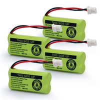 QBLPOWER BT-183342 BT-283342 BT-166342 BT-266342 BT-162342 BT-262342 Battery Compatible with VTech CS6114 CS6419 CS6719 AT&T EL52300 CL80111 Cordless Phone(Pack of 4)