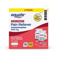 Evaxo Extra Strength Pain Relief, Acetaminophen Caplets, 500mg, 200ct.Pack of 3.