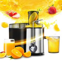 Ridgeyard Electric Juicer High Speed Juice Extractor for Fruit and Vegetables Dual Speed Setting Centrifugal Juicing Machine with Juice Jug, Premium Food Grade Stainless Steel 400W