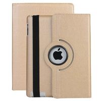 iPad Pro 9.7 Inch Protective Leather Case, Businda 360 Degree Rotating PU Leather Smart Stand Case with Built-in Magnet and Auto Sleep Wake Up for 2016 Apple iPad Pro 9.7"(Golden)