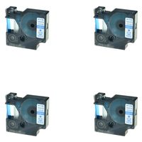 SuperInk 4 Pack Label Tape 45014 S0720540 Blue on White Labeling Tape Compatible for DYMO LabelManager 160 280 420P PnP 220P 360D 450 210D 3M PL100 Label Maker (1/2''x 23ft,12mm x 7m)