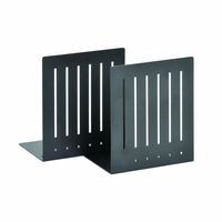 STEELMASTER Heavy Duty 6-Inch Steel Bookends, 1 Pair, Black (241060004)