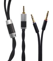 KK Cable U-XV Compatible Upgrade Audio Cable Replacement for Earphone Cable Beyerdynamic T1 II, T5 Headphone. 2.5mm Trrs Balanced Male to Dual 3.5mm Connector cable. (1.5M(4.9FT))