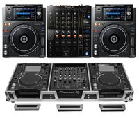 Pioneer DJ DJM-750MK2 + XDJ-1000MK2 And Odyssey FZ12CDJWXD Coffin Bundle