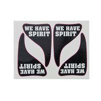 Hillcrusher 24 Pack School Team Colors Black Eye Tattoos Cheerleading Fan (Black)