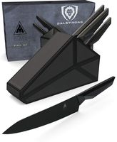 Dalstrong 5-Piece Knife Block Set - Shadow Black Series - Black Titanium Nitride Coated German HC Steel