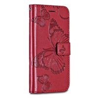 iPhone 7 / iPhone 8 Case Cover, Casake [High Quality Pu Leather] [Card/ID Holder] [Wallet Flip Case] [Drop Proof] For iPhone 7 / iPhone 8 Case -Red