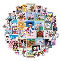 Chutoral BTS Stickers, Variety Vinyl Car Sticker Motorcycle Bicycle Luggage Decal Graffiti Patches Skateboard Stickers for Laptop Stickers(50 Pack)