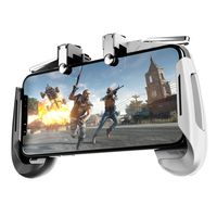 Newseego Mobile Game Controllers,[Upgrade Version] Sensitive Shoot Aim Multiple Color Combinations Gaming Grip with Gaming Trigger for Knives Out/Rules of Survival for Android & iOS-Black+White