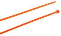 Creative Solutions CS-106FO Cable Tie, 6 in, 18 lb, Craft, Wrap & Decorate, Zip Tie, 25 Pk., Fluorescent Orange