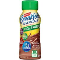 Carnation Breakfast Essentials High Protein Ready-to-Drink, Rich Milk Chocolate, 8 Ounce Bottle (Pack of 24) (Packaging May Vary)
