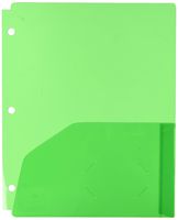 BAZIC Translucent Multi Color 2-Pockets Poly Portfolio