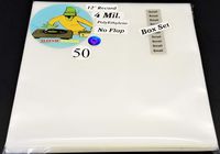 50 Small Box Set Outer Sleeves Covers Boxset with 1-3 LP Vinyl Record Albums 4mil Plastic No Flap (+1 Free dj Magnet)