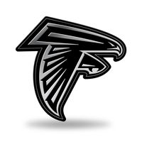 Rico Industries NFL Atlanta Falcons Chrome Finished Auto Emblem 3D Sticker